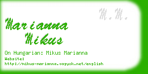 marianna mikus business card